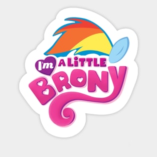 I'm a Little Brony Sticker